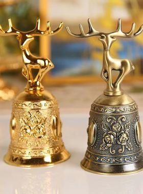 欧式风金属手摇幼儿园麋鹿装饰品