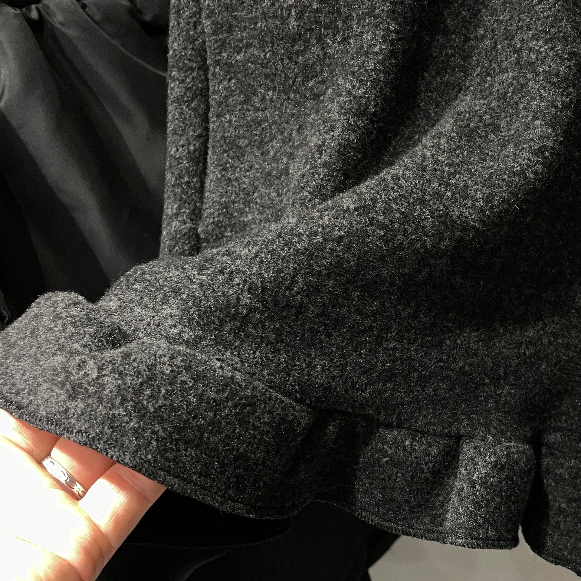 木耳花边加绒加厚毛呢短裤女冬韩系休闲宽松抽绳松紧腰阔腿裤口袋,淘宝优惠券,粉丝福利购,淘宝优惠卷