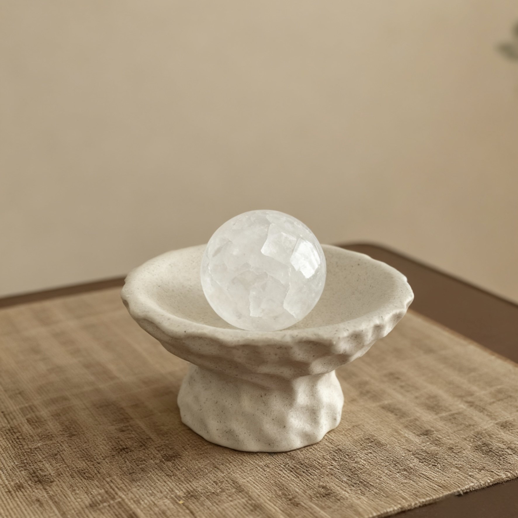 创意现代水晶球托盘陶瓷高脚高颜值床头柜装饰品摆件女生房间卧室,淘宝优惠券,粉丝福利购,淘宝优惠卷