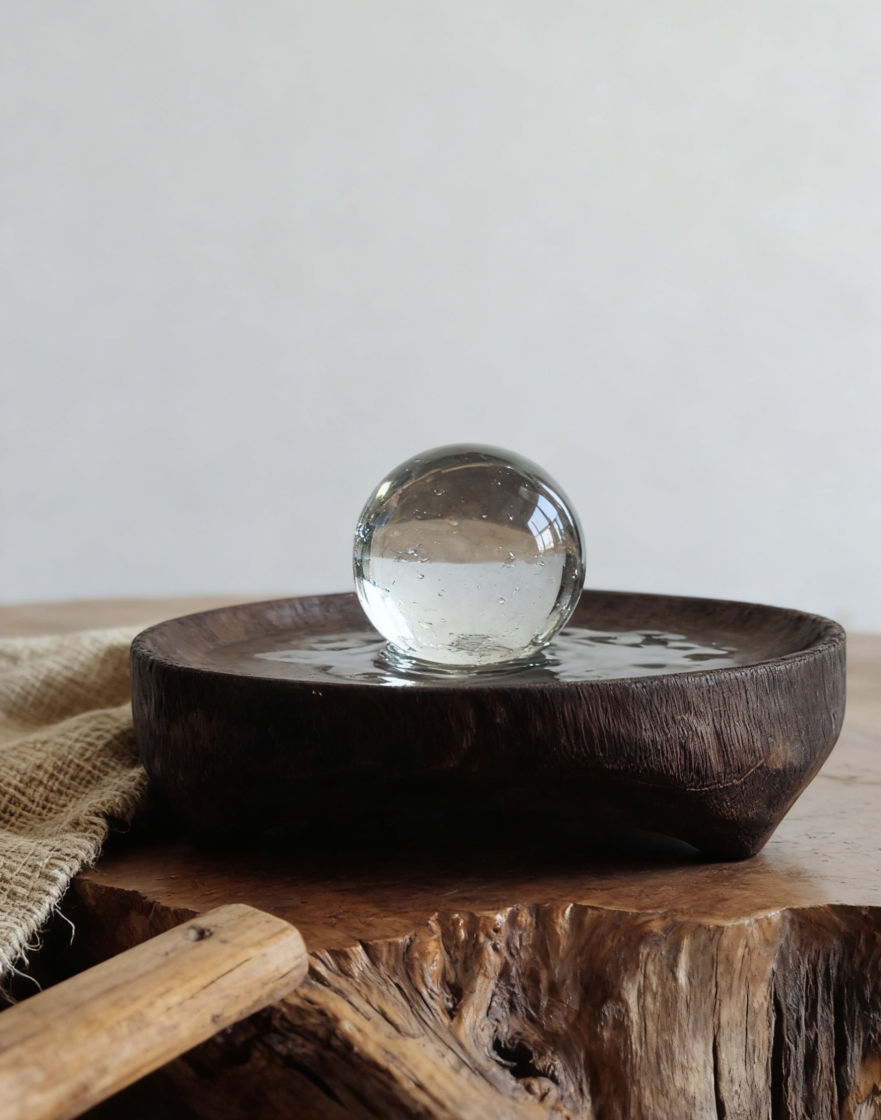 水晶纯实木托盘底座稳定木质桌面玄关房间书桌茶室摆件装饰摆放小,淘宝优惠券,粉丝福利购,淘宝优惠卷