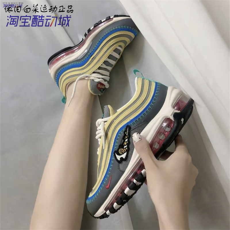 Nike AIR MAX 97（GS）女子大童子弹头运动休闲跑步鞋 DN4381-001 - 图1