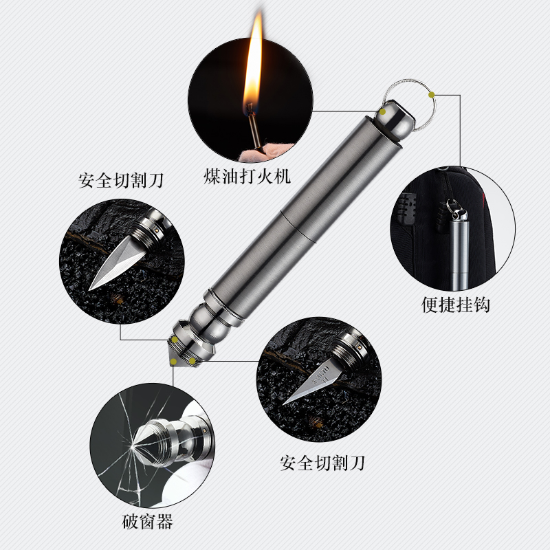 防水用不完的火柴可以用一辈子防风万次火柴钥匙扣煤油打火机刻字-图1