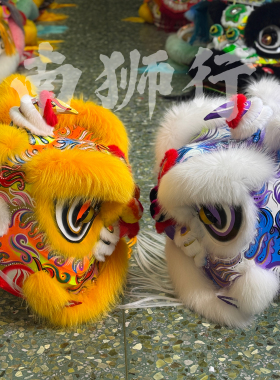 南狮行三号马佛手绘狼毛款 醒狮道具 南狮道具 舞狮用品 舞龙舞狮