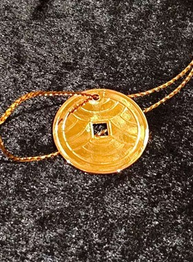 李居明2025蛇年吉祥物古钱宝牌天禄宝牌钱随身加旺物