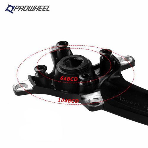 prowheel浩盟山地车方孔曲柄自行车方孔牙盘104BCD正负齿单速牙盘 - 图3