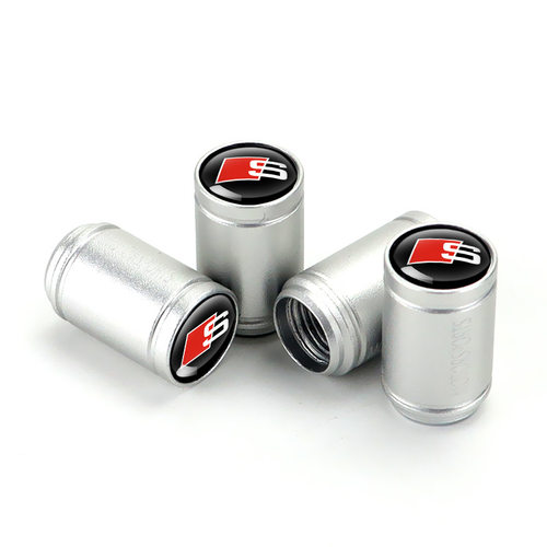 适用于奥迪A4L A6L汽车轮胎气门嘴帽Q3Q5Q7外饰改装气门芯盖金属 - 图3