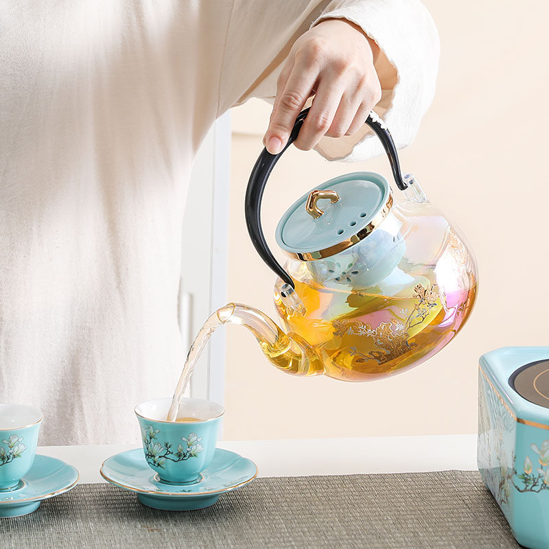 电陶炉围炉煮茶器玻璃沏茶壶养生壶烧水壶自动茶具大容量蒸煮套装,淘宝优惠券,粉丝福利购,淘宝优惠卷