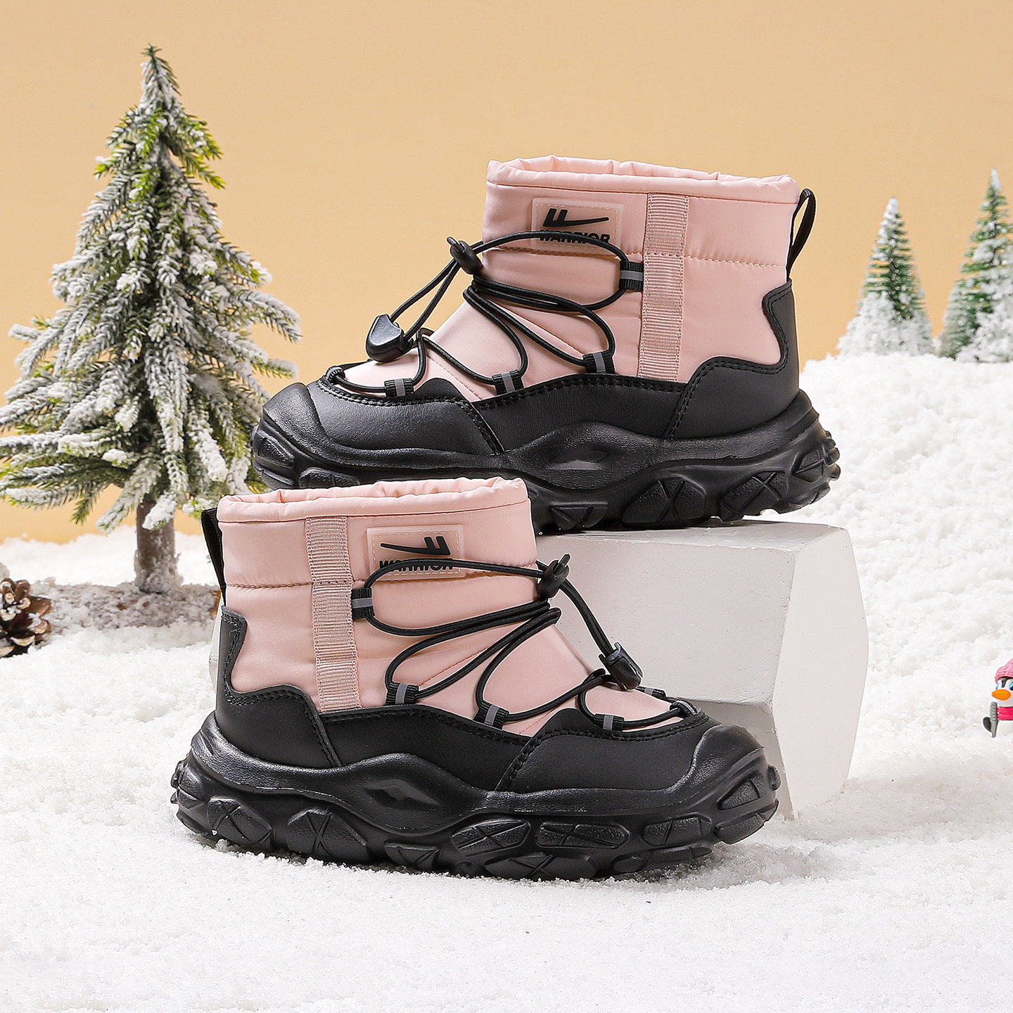 回力官方旗舰店女童雪地靴2025冬季新款学生加绒高帮保暖儿童棉鞋,淘宝优惠券,粉丝福利购,淘宝优惠卷