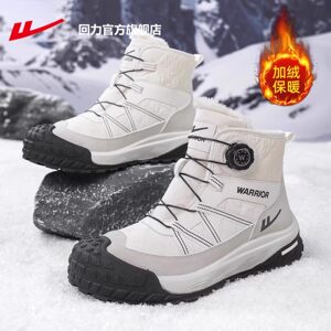 回力雪地靴男款冬季2026新款加绒加厚东北棉鞋子男防水防滑高帮鞋