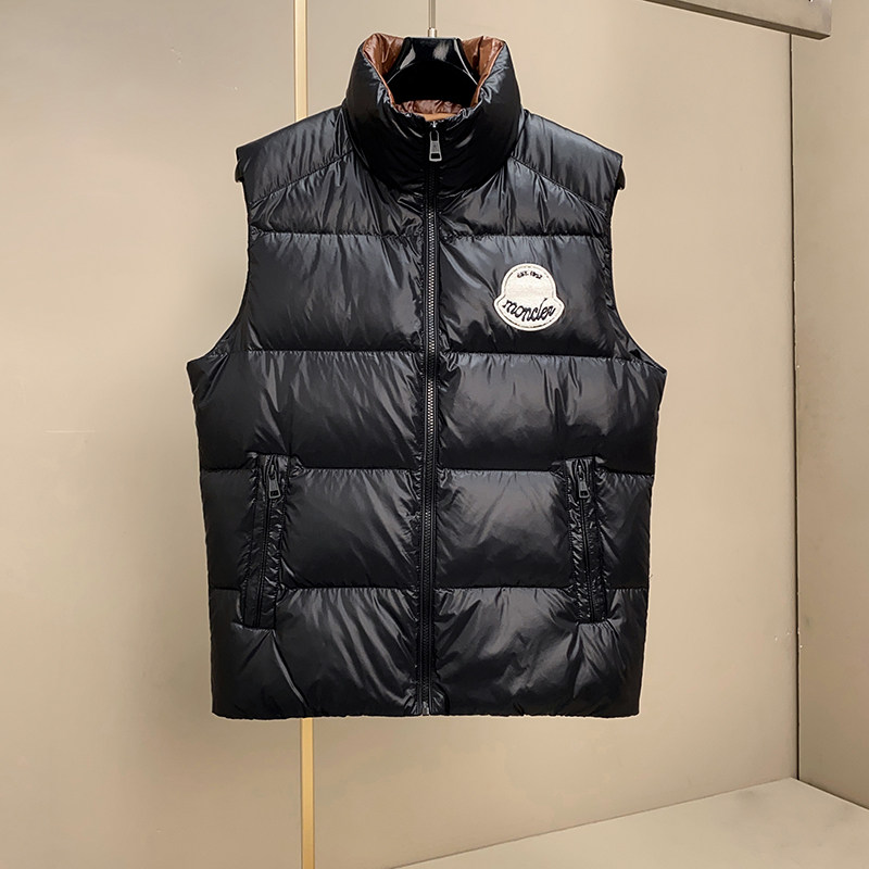 2025新款90白鸭绒羽绒马甲亮面男冬季保暖背心外套立领休闲潮牌潮,淘宝优惠券,粉丝福利购,淘宝优惠卷