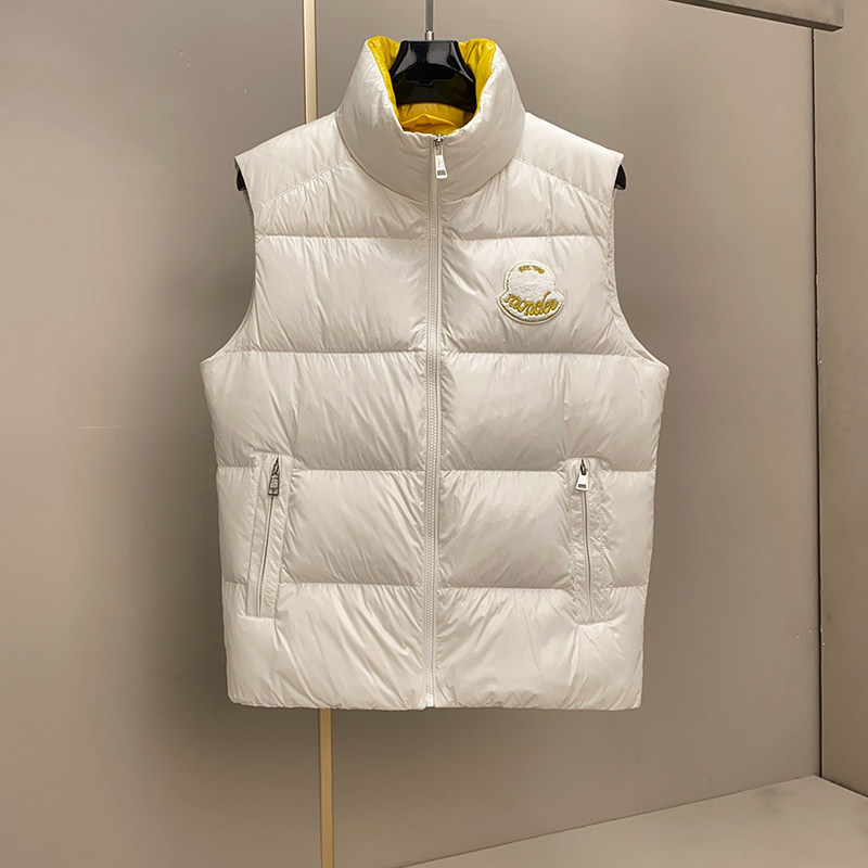 2025新款90白鸭绒羽绒马甲亮面男冬季保暖背心外套立领休闲潮牌潮,淘宝优惠券,粉丝福利购,淘宝优惠卷