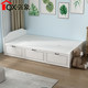 Small apartment with drawers pneumatic high-box storage bed