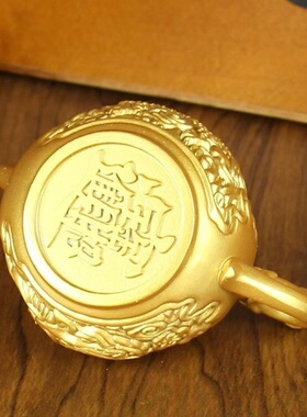 麻将把把壶创意啥精神手把件解压转转可旋转龙凤茶壶转运把把胡