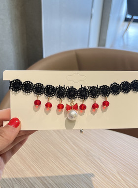 蝴蝶结延长链女春天可爱项链