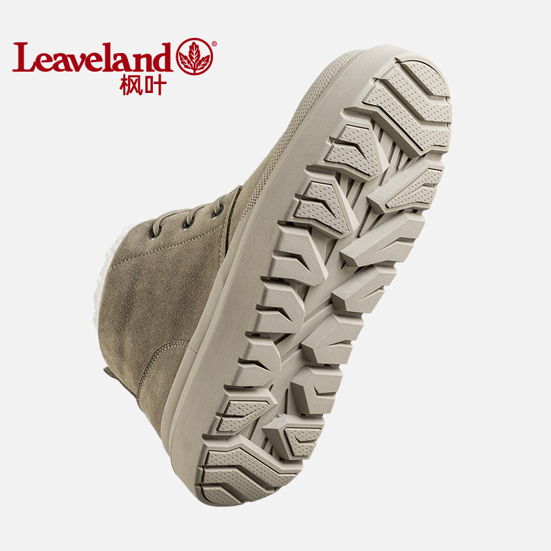 枫叶男鞋冬季雪地靴男新款棉鞋加绒保暖男士休闲中帮棉靴东北鞋子 - 图2