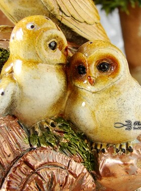 田园风美式乡村森林系装饰摆件