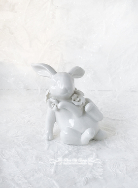 林间田园风美式乡村浮雕婚礼摆件