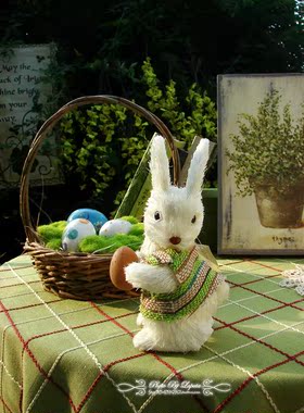 田园风森林系情侣兔子结婚礼物