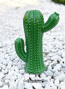 仙人掌简约风网红陶瓷釉下彩花器