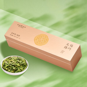 天福茗茶明前龙井茶叶2024新茶特级臻巧头春茶绿茶50g（10泡）