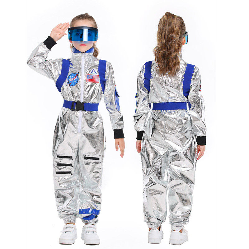 新款太空服宇航员表演服装儿童男女流浪地球角色扮演服饰舞台装扮