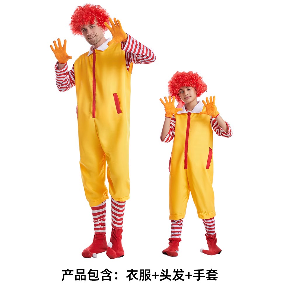 万圣节儿童成人cosplay clown costume舞台装小丑亲子表演出服 - 图2