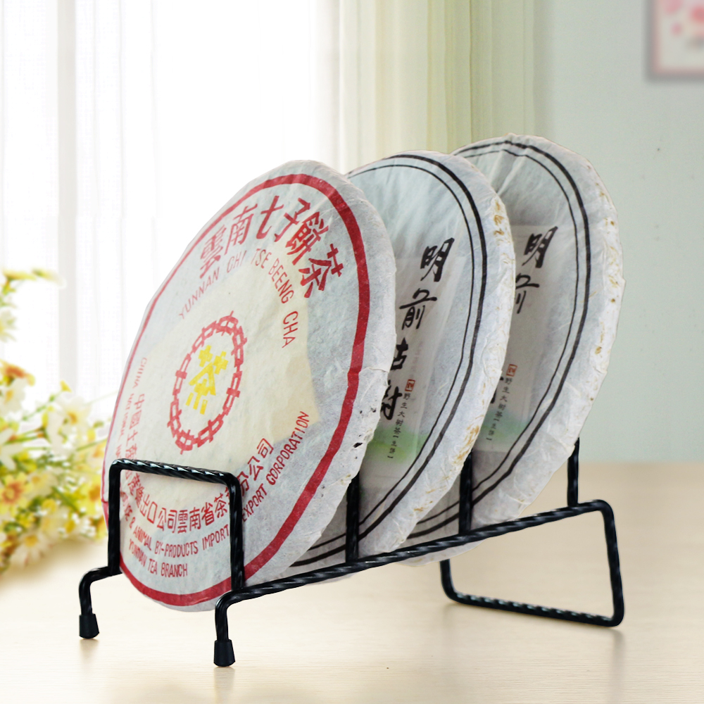 铁艺多层看盘挂盘架陶瓷盘子支架茶饼架CD图书架工艺品展示架瑕疵 - 图1