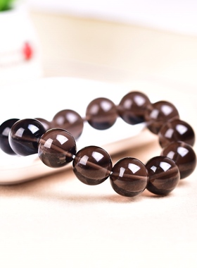 天然冰种黑曜石手链男女款