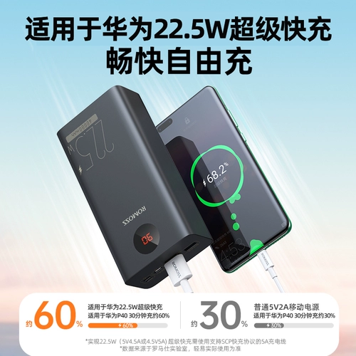 Huawei, xiaomi, apple, вместительный и большой дорожный портативный блок питания с зарядкой, совместимый мобильный телефон, быстрая зарядка 5W, официальный флагманский магазин