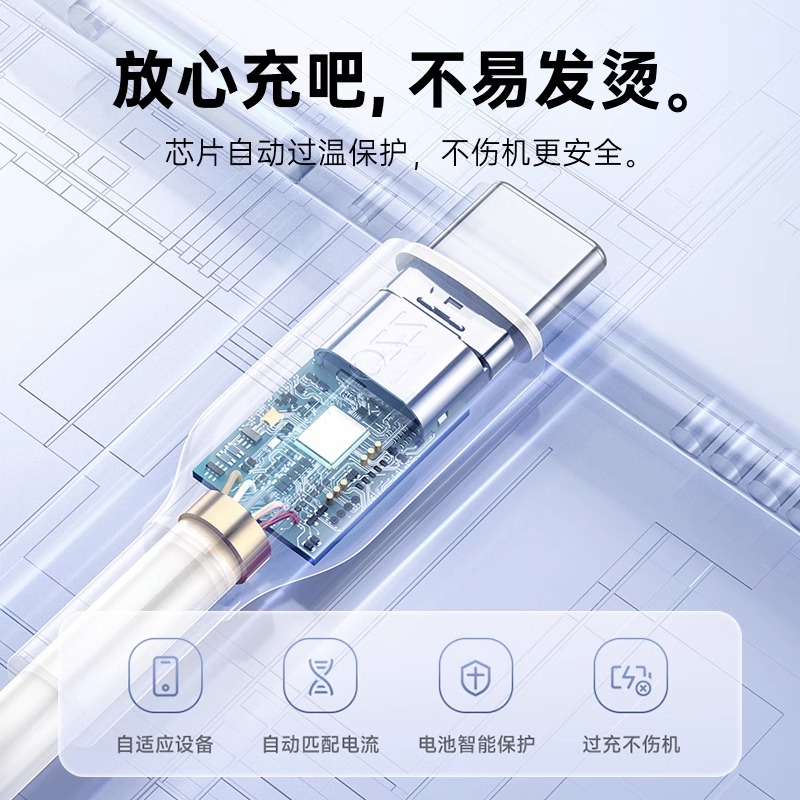 罗马仕适用iphone15充电线双typec数据线公对公充电器线ctoc双头pd快充手机安卓适用于苹果macbook笔记本ipad - 图2