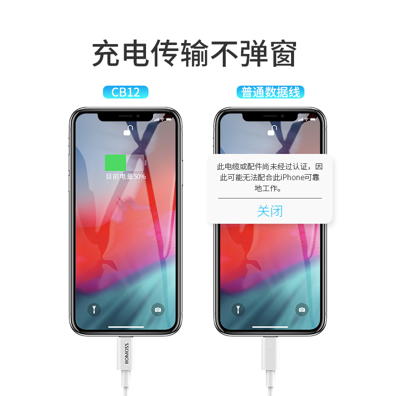 罗马仕iPhone13苹果数据线20W快充PD头11适用ipad数据线xr短max6s闪充12手机充电线器XS平板2米冲电线正品 - 图2