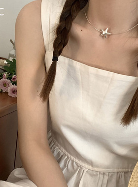 小众简约设计海星项链时尚气质百搭ins清冷风高级锁骨链复古颈饰