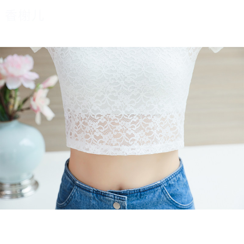 香榭儿蕾丝半身内搭薄款夏打底衫 香榭儿蕾丝衫/雪纺衫