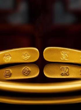 古法錾刻龙跃凤鸣手镯