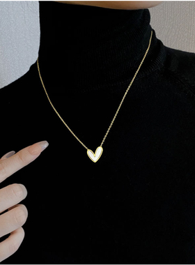 女不掉色不过敏项链锁骨链毛衣链