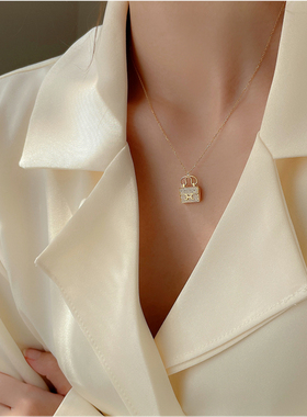 韩国高级感轻奢短款冷淡风锁骨链