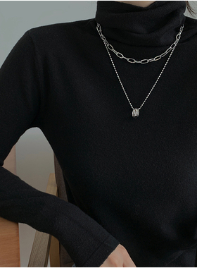 欧美毛衣链不掉色不过敏