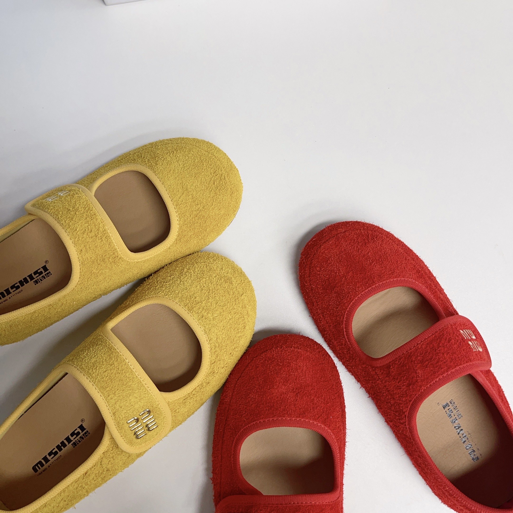 2025夏款真皮圆头浅口魔术贴玛丽珍鞋软底平底休闲小单鞋女鞋,淘宝优惠券,粉丝福利购,淘宝优惠卷