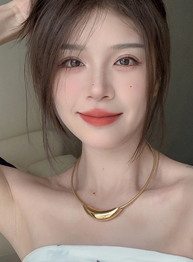 金属风时尚不掉色设计百搭颈链