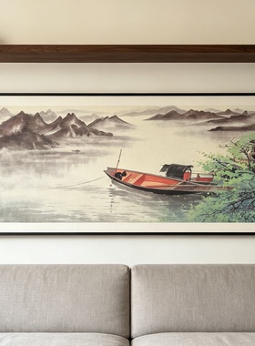 现代简约中式客厅装饰画玄关沙发背景墙佛像观音关羽钟馗定制挂画
