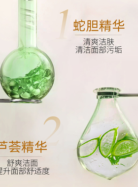 隆力奇蛇胆芦荟洗面奶200g大支装