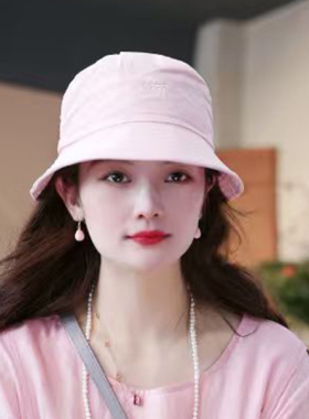 女士夏季防晒透气百搭渔夫帽时尚洋气出游遮阳帽 MZ26326