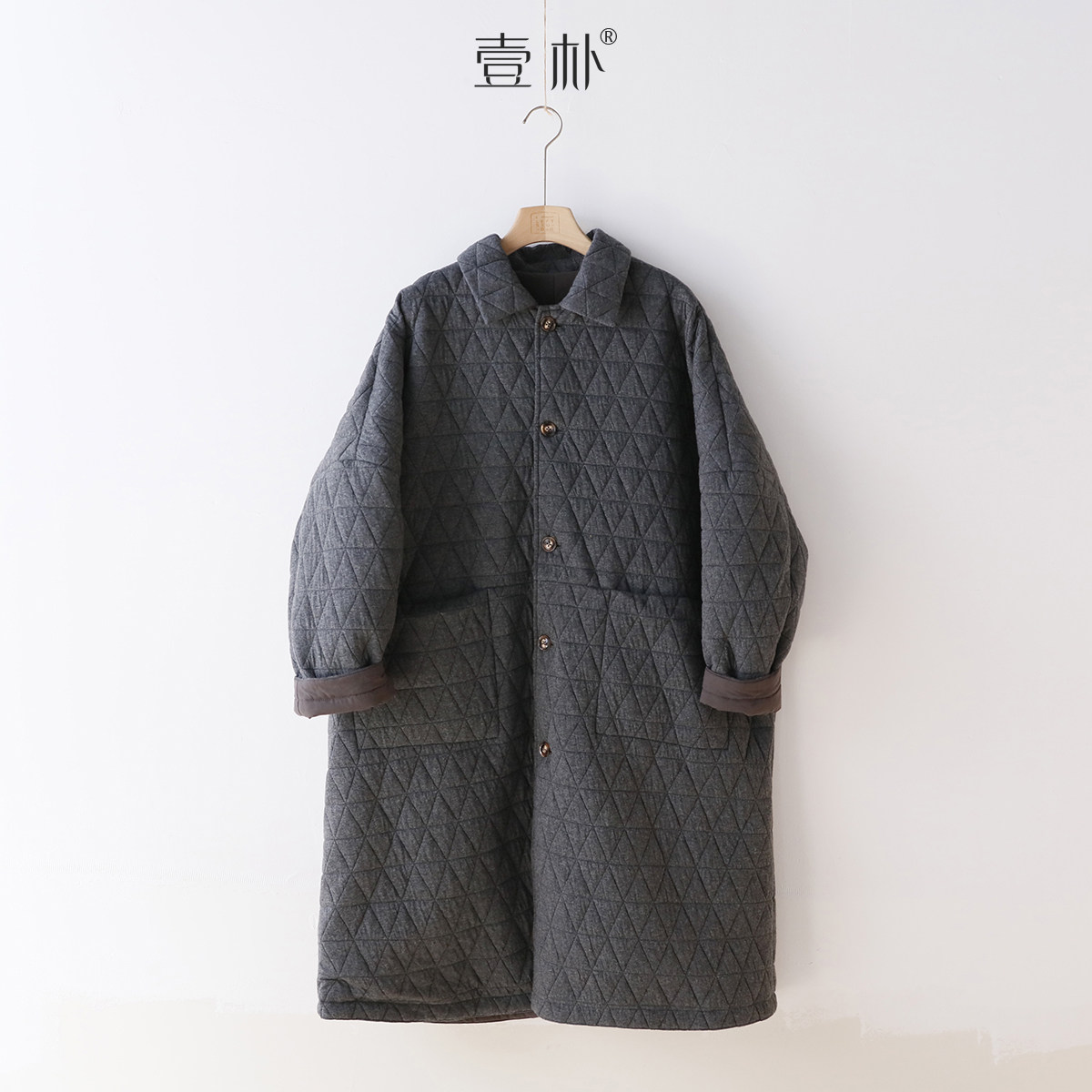 一件过冬！两面穿双层夹棉加厚翻领长款棉衣 保暖外套棉服 5191TK,淘宝优惠券,粉丝福利购,淘宝优惠卷