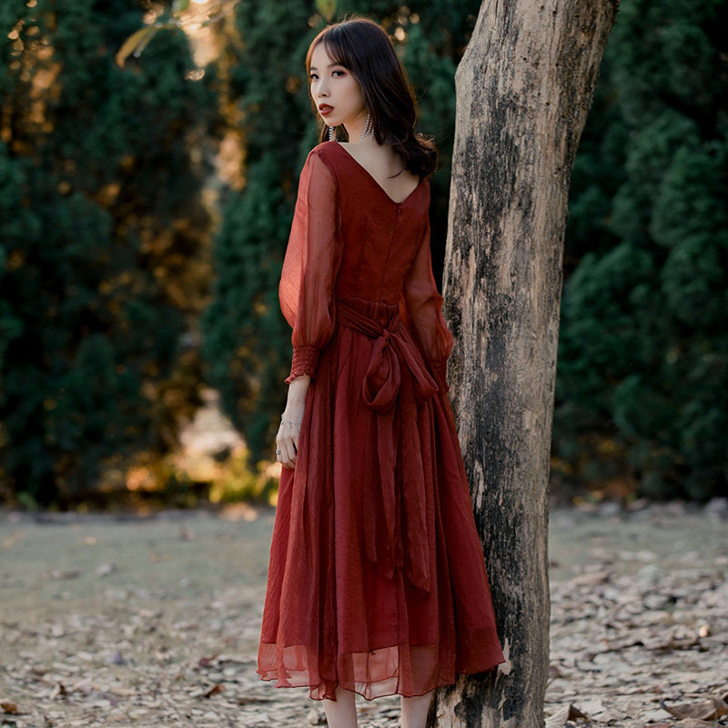 魅影仙女2020年新款法式气质连衣裙 魅影仙女连衣裙