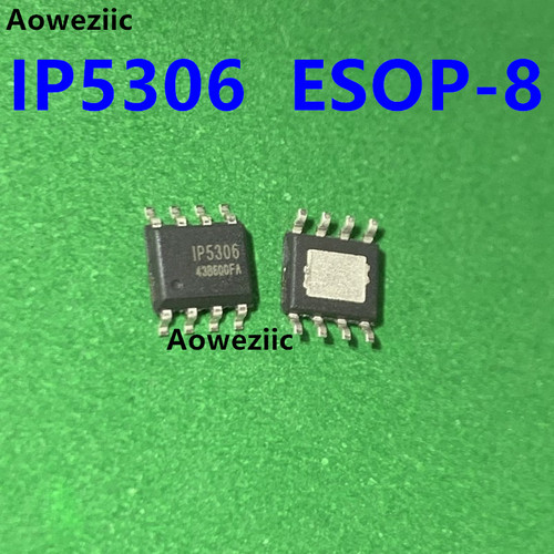 10个 IP5306 SOP-8-EP 2.1A充电2.4A放电高集成度移动电源SOC全新 - 图0