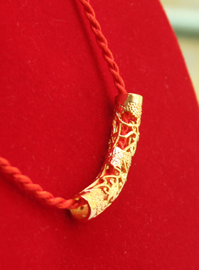 精美镂空路路通沙金不掉色吊坠