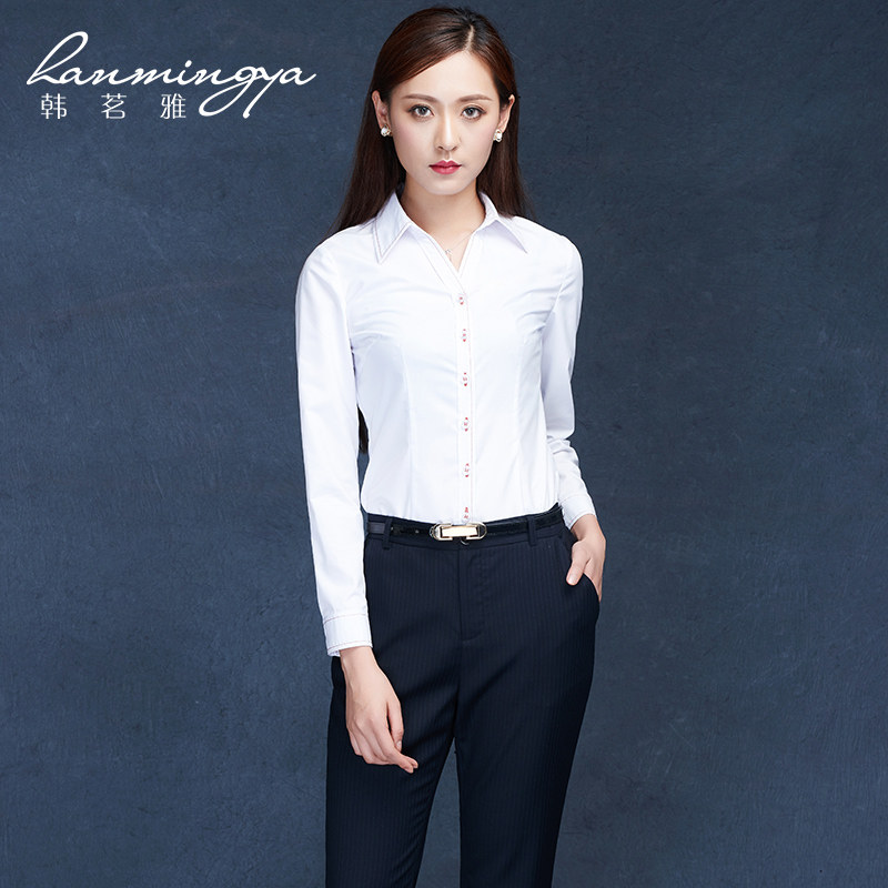 韩茗雅高端定制女士套装秋冬工作服 韩茗雅服饰职业女裤套装