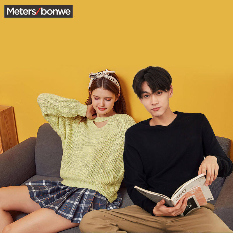 39.9元抢美特斯邦威情侣针织衫