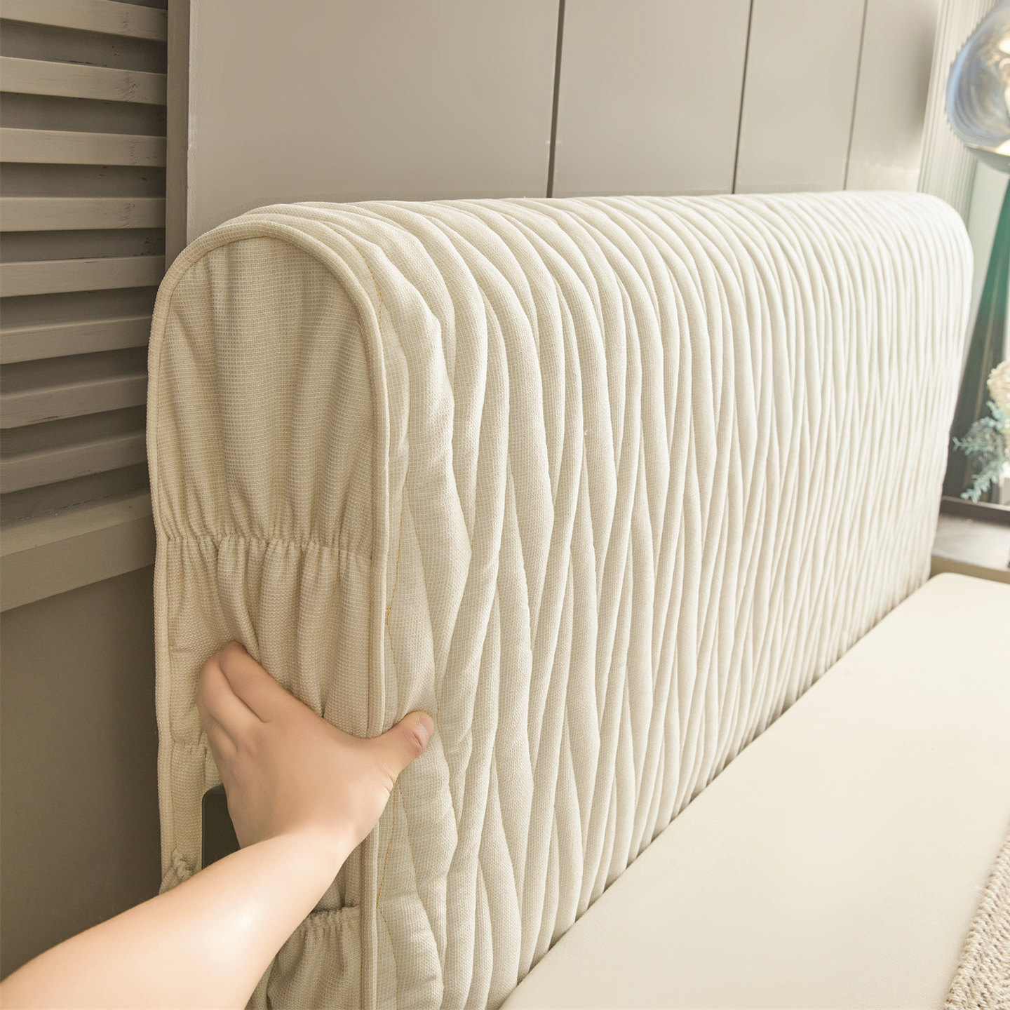 加厚老粗布夹棉床头套罩2025新款全包软包靠背床头改造遮丑防尘罩,淘宝优惠券,粉丝福利购,淘宝优惠卷