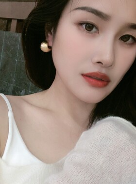 欧美创意金属拉丝磨砂胖弯钩耳钉气质小众设计感跨境水滴耳环耳饰